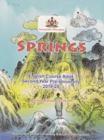 Karnataka 2nd PUC English textbook cover, Springs